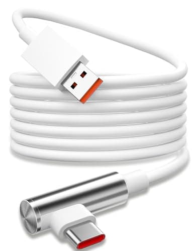 USB C Kabel 120W 6A Charge Fast Ladekabel für Xiaomi Redmi Note 14 13Pro 12Pro 11s 13C,USB C Winkel Schnellladekabel 90 Grad 3 meter 67W Datenkabel Charge für Xiaomi 15T Pro 17 Ultra für Poco X8 Pro