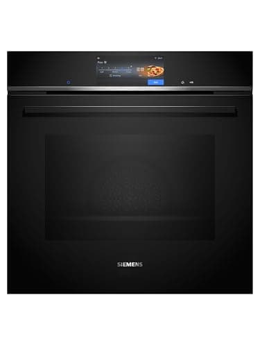 Siemens HB778G9B1 iQ700, Einbau-Backofen, 60 x 60 cm, Made in Germany, Bräunungssensor mit Kamera und KI, TFT-Full-Touchdisplay Pro, Pyrolytische Selbstreinigung, Gerichterkennung, Schwarz, Edelstahl