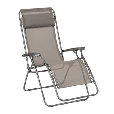 Lafuma Mobilier - Relaxsessel Zero Gravity RT 2 - Klappbarer Liegestuhl für Terrasse und Garten - Strapazierfähiges Batyline-Gewebe - Mehrpositionenliege, Komfortabel, Frankreich - Braun Kastanie