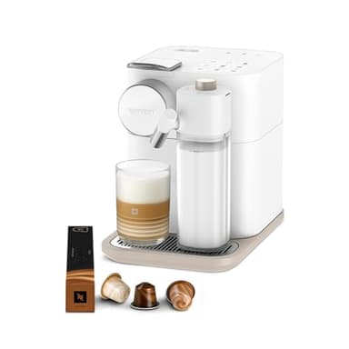Nespresso De'Longhi EN640.W Gran Lattissima Kaffeekapselmaschine mit automatischem Milchsystem,19 Bar Druck, 1400W,Weiß