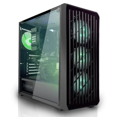 SYSTEMTREFF Gaming PC Intel Core i5-14400F 6x4.7GHz | Nvidia RTX 5060 Ti 8GB DX12 | 1TB M.2 NVMe | 32GB DDR4 RAM | Windows 11 | WLAN Desktop Computer Rechner für Gamer, Zocker & Streamer