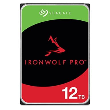 Seagate IronWolf Pro, NAS interne Festplatte 12TB, 3.5 Zoll, 7200 u/min, 256 MB Cache, SATA 6GB/s, silber, bulk, inkl. 3 Jahre Rescue Service, Modellnr.: ST12000NE0007