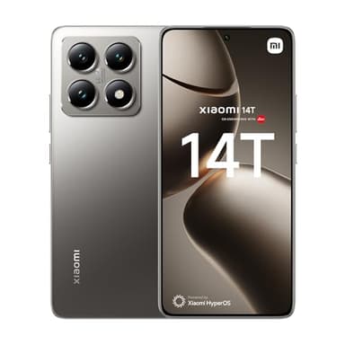 Xiaomi 14T, 5G Smartphone, 12+256GB Handy ohne Vertrag, 144Hz 6.67'' AI Display, Leica Kamera, MediaTek Dimensity 8300-Ultra, 5000mAh, 67W HyperCharge, Dual-SIM, Titanium