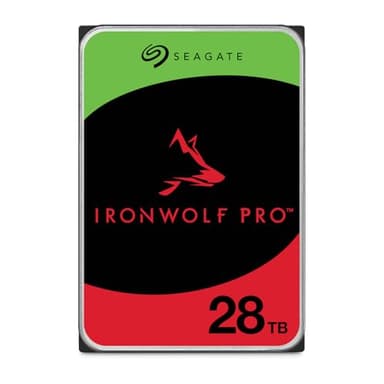 Seagate IronWolf Pro 28TB, NAS interne Festplatte, 3.5 Zoll, 7200 U/Min, CMR, 512 MB Cache, SATA 6 GB/S, inkl. Rescue Service ST28000NTZ00