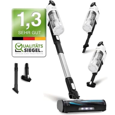 Levoit - Akku Staubsauger - Laufzeit für 75㎡ - Staubsauger Kabellos - 4-in-1 Vacuum Cleaner - 99,9 Prozent Filterleistung - Anti Tangle -Für Tierhaare/Teppiche/Hartböden/Auto - LVAC-200
