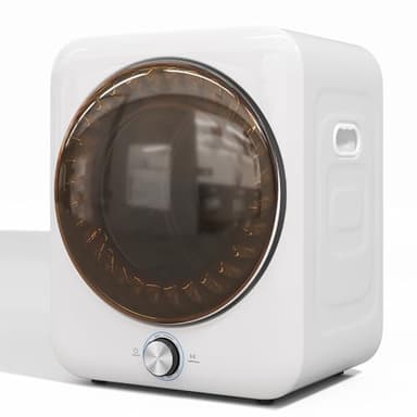 Merax Mini Wäschetrockner 3kg 1350W Ablufttrockner mit 8 Programmen und NTC Sensor, 65 dB Leise, Wandmontage möglich, Doppelfilter ohne Verbrauchsmaterial, 53,5×42×65 cm, Weiß