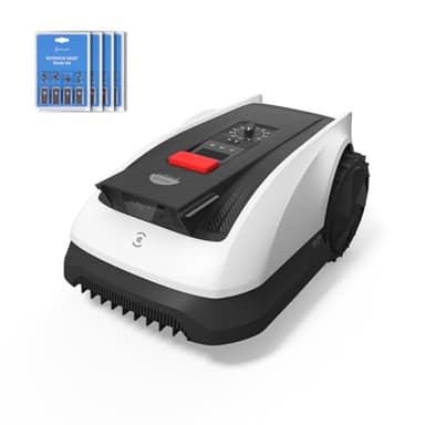 ECOVACS Goat O800 RTK Mähroboter Set – inkl. 4 Messer Kits, ohne Begrenzungskabel, geeignet für 800㎡, LiDAR-gestützte RTK+Vision Navigation, Auto-Kartierung, präzises Kantenmähen