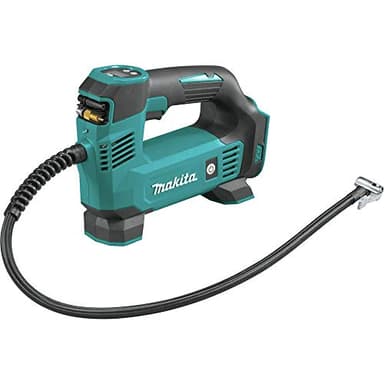 Makita DMP180ZX 18 V LXT® Lithium-Ionen-Akkupumpe, batteriebetrieben, nur Werkzeug (Akku und Ladegerät nicht im Lieferumfang enthalten); Presta-Ventiladapter; Sportballnadel; konischer Adapter,