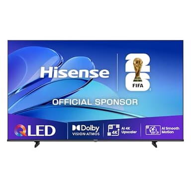 Hisense 65E7Q Fehrnseher, 65 Zoll, 4K UHD QLED, Smart TV, Game Mode Plus, Filmaker Mode, Dolby Vision Atmos, HDR10, HLG, HDR Immersive, AI 4K Upscaler, Dolby MS12, DTS X, Sprachsteuerung [2025]