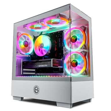 GameMachines Evolv Snow Edition - Gaming PC - AMD Ryzen 7 5700X - GeForce RTX 5060 Ti - 1TB SSD - 32GB DDR4 - W-LAN - Win 11 Pro