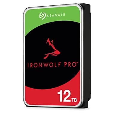 Seagate IronWolf Pro, NAS interne Festplatte 12TB HDD, 3.5 Zoll, 7200 U/Min, CMR, 256 MB Cache, SATA 6GB/S, silber, inkl. 3 Jahre Rescue Service, Modellnr.: ST12000NE0008