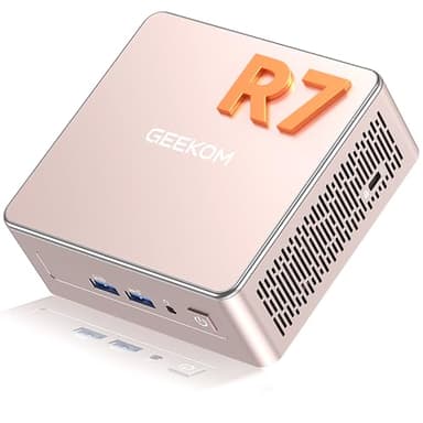 GEEKOM Mini PC A5 mit AMD Ryzen 7 5825U(Upgrade zu 5500U), 16GB DDR4 (Aufrüstbar,Kein LPDDR) 512GB SSD | 3 Jahren Garantie | 2.5G LAN | NUC Mini PC Win-11 Pro | Mini Computer für Home/Office/Gaming