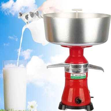 Elektrische Milchzentrifuge Milchseparator, Milch Sahne Zentrifugal Separator Rahmzentrifuge Für Frischmilch, Rahmzentrifuge Für Milch, Elektrischer Rahmseparator, 80L/H Rahmseparator Mit 12L-Schüssel