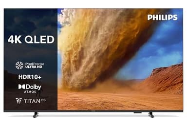 Philips 43PUS7800 4K QLED Smart TV - 43 Zoll Display mit Pixel Precise Ultra HD, Titan OS Plattform und Dolby Atmos Sound - Funktioniert mit Alexa und Google Sprachassistent