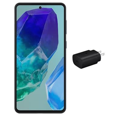 Samsung Galaxy M55 5G, bis zu 50 MP Dreifach-Rückkamera, 50 MP Selfie, Nachtgrafie, Objektradierer, Super AMOLED + 6,7 Zoll Display, 120 Hz Vision Booster, 256 GB, 8 GB RAM, Dunkelblau