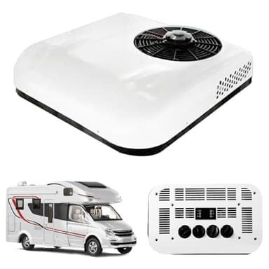 ANAAMAYL Ultradünne Inverter Roof Klimaanlage Für Wohnmobil for Motorhome, Caravan, Camping, Trucks and Vans (Nur Kühlung, 12V)