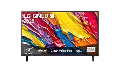 LG 43QNED82A6B TV 43 Zoll (109 cm) 4K QNED AI TV (α7 Gen8 4K AI Prozessor, webOS 25, 60Hz) [Modelljahr 2025]