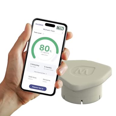 Magnus HAWKi Smart Öltank-Füllstandsmesser Radar-Messgerät – Bluetooth-Verbindung zur Telefon-App, universell passend – kein Bohren erforderlich – Kunststoff-Öltank-Füllstandsanzeige