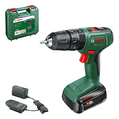 Bosch Akku Schlagbohrschrauber EasyImpact 18V-38 (1x Akku 2,5 Ah, 18 Volt System; im Koffer), Battery Powered, Cordless, Green