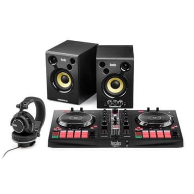 Hercules DJ Essentials Kit – Das ultimative Lern-Set für Einsteiger: Inpulse 300 Controller, DJMonitor 42 & HDP DJ60 Kopfhörer – Mit interaktiven Video-Tutorials & Serato DJ Lite
