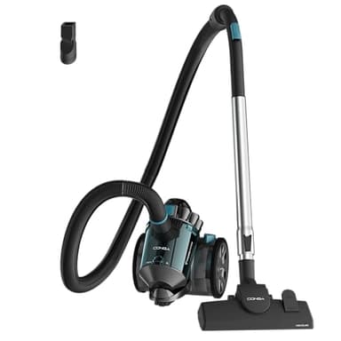 Cecotec Bodenstaubsauger mit 2 Litern Beutelloser Conga Rockstar Multicyclonic Compact X-Treme. 800 W, Ultraleicht und Kompakt, 20 kPa, Aktionsradius 6,2 m, 2-in-1-Zubehör für Möbel und Ecken.