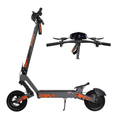 KuKirin G2 Elektroscooter für Erwachsene, 55 km Reichweite, 10" All-Terrain Reifen & Doppelfederung, klappbarer E-Scooter für Stadt & Offroad, EN 17128 Konform