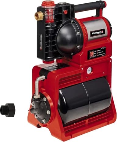 Einhell Hauswasserwerk GE-WW 1246 N FS (1.200 Watt, 4600 L/h max. Fördermenge, Flow-Sensor inkl. LED-Anzeige, Schmutz-/Saug-/ Wasserfüllanzeige, Frostschutz, Trockenlaufsicherung, 20 l Tank)