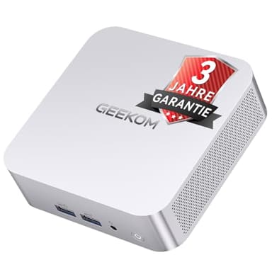 GEEKOM Mini PC A7 Windows 11 Pro Vorinstalliert mit Ryzen 5 7535HS, 1T SSD 16GB DDR5(Erweiterbar, nicht LPDDR)Mini Desktop Computer | 8K-Quad-Display | 2,5G LAN | SD-Karte für Kreativität/Office/Home