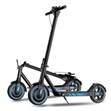 Kalorace E Scooter 350W/500W Motor,E Roller bis 120kg/150kg Tragkraft,Max 38/48 KM Reichweite,max 20km/h,8,5/10 Zoll Reifen, IPX5,Faltbarer,Dual-Bremsen, Display, App