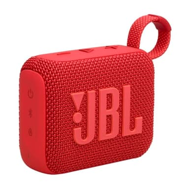 JBL Go 4 in Rot – Tragbare Bluetooth-Lautsprecher-Box mit JBL Pro Sound, tiefem Bass und Playtime-Boost-Funktion – Wasserfest und staubfest – 7 h Laufzeit