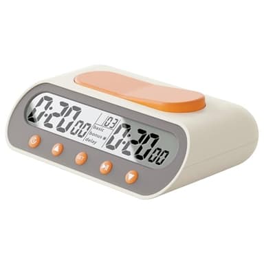 VINJOE Schachuhr, digitaler Schach-Timer, professionell für Brettspiele, tragbare digitale Schachuhr und Spiel-Timer mit Basic, Bonus, Verzögerung und positiven Zeitfunktionen mit Alarmfunktion, beste