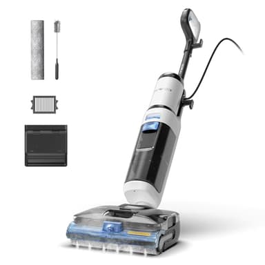 Tineco Floor ONE S6 Stretch Steam Nass Trockensauger, 160 °C BoostSteam, Anti-Verwicklungs-Design, FlashDry Selbstreinigung, Dampfreiniger mit Kabel für eingetrocknete Flecken und Fugen