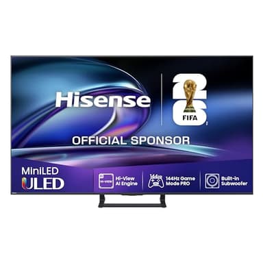 Hisense 55E89Q Fernseher, 55 Zoll (139cm), 4K ULED Mini LED, Smart TV, 144Hz Game Mode PRO, Hi-View AI Engine, AI Smoothmotion, Built-in Subwoofer, Dolby Vision.Atmos, Filmmaker Mode, Hi-Concerto