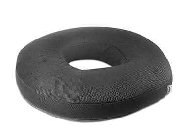 KMINA Sitzkissen Rund Orthopädisch, Ringkissen gegen Dekubitus, Donut Kissen mit Loch für Rollstuhl, Hämorrhoiden Kissen zur Steißbein Entlastung, Viskoelastischer Schaum