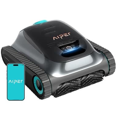 (2026 Upgrade) AIPER Scuba S1 Poolroboter Akku, 240 Min Laufzeit, Ultrafeinfiltration, Pool Bodensauger mit Wand- & Wasserlinienreinigung, App-Steuerung & OTA-Updates, Poolsauger für Pools bis zu 150㎡
