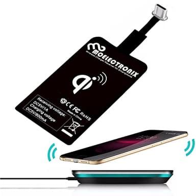 USB TYP C Qi passend für Xiaomi 17 17 Ultra 15 15T 15C Pro 14 14T 14c 13T 13 13c Redmi Note 12 12x 11 11 pro+ A3 A4 A5 10 Poco C85 Wireless Empfänger Induktion Adapter Ladegerät Charger Receiver