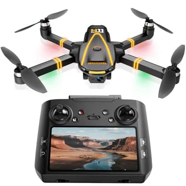 GPS Drohne mit kamera 4K für Erwachsene und Kinder (Bildschirmfernsteuerung)Drone die dir folgt,Zwei Intelligente Akkus,2 Stück Batterien Lange Flugzeit,Auto Rückkehr,Bürstenloser Motor,Unter 249g,C0
