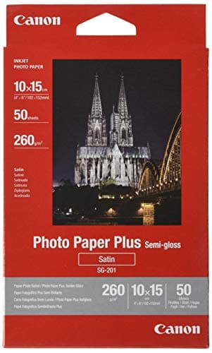 Canon SG-201 Fotopapier Plus Seidenglanz, matt (260 g/qm), 4x6, 50 Blatt