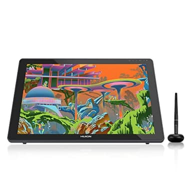 HUION Kamvas 22 21,5 Zoll Grafiktablett mit Display, 120% sRGB-Farbumfang, blendfreier Mattfilm, kann über EIN voll ausgestattetes USB-C-zu-USB-C-Kabel mit dem Android-Telefon verbunden Werden