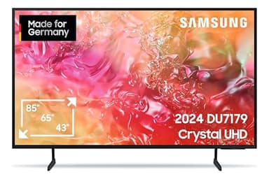 Samsung Crystal UHD TV 4K DU7179 Fernseher 75 Zoll (189 cm), Fernseher mit PurColor, 4K Upscaling, Gaming Hub, Crystal Prozessor, Tizen OS, Smart TV, Alexa, 3D Surround Sound & Q-Symphony