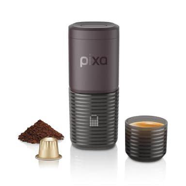 WACACO Kaffeemaschine Elektrisch & Tragbar, mit 4 Kaffeesorten & Schnellem Aufheizen, 3 * 3000mAh Akku bis zu 5 Tassen, 20 Bar Espressomaschine für Gemahlenen Kaffee & NS Kapseln, Touchscreen