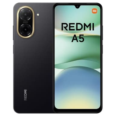 XIAOMI Redmi A5 Smartphone, 4+128GB, Schwarz, Superklare 32MP AI-Kamera, 5200mAh Akku, Leistungsstarker Octa-Core-Prozessor, Immersives 6,88" 120Hz Display