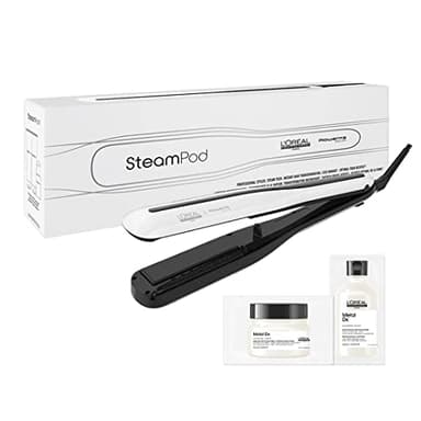 L'Oréal Professionnel SteamPod 3| Dampf-Glätteisen zum Glätten und Locken mit Shampoo & Maske zum Testen