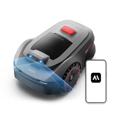 MOVA ViAX 250 Mähroboter Ohne Begrenzungskabel, Empf. 250m², KI-gestützte Kartierung, U-förmige Bahnen, Hindernisvermeidung Dual-Vision, Besserer Kantenschnitt, Für Komplexe Gelände, Appsteuerung