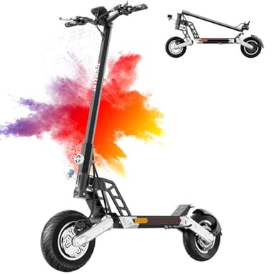 TODIMART E Roller mit Straßenzulassung G2 ABE, Reichweite bis zu 60-65 km, Maximale Belastung 150KG Offroad-Reifen 10 Zoll Faltbarer tragbarer Elektroroller