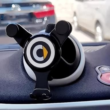 SHIFENG Für Smart 453 Fortwo Forfour 2015-2021 Auto-Innen-Dashboard Luftauslass Lüftungsschlitze Handyhalter Zubehör