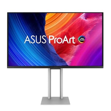 ASUS ProArt Display OLED PA27UCDMR Professional Monitor (27 Zoll 26,5" sichtbar), 4K UHD (3840x2160), QD-OLED, 240Hz, 0,1ms, Automatische Kalibrierung, HDR-10, 99% DCI-P3, ΔE<1, Thunderbolt 4 PD 96W