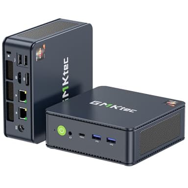 GMKtec AMD Ryzen 7 Mini PC Windows 11 Pro 7730U(Schlagen Sie Ryzen 7 5825U) (8 C/16 T4,50 GHz), M5 Ultra Dual LAN 2.5G Mini Computer, 16GB DDR4 RAM+512GB PCIe-SSD/WiFi 6/USB 3.2/USB-C/BT 5.2/DP/HDMI
