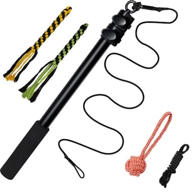 SGZIOO Reizangel Hunde, 102cm Ausziehbar Teleskopstange mit Ersatzseil, Profi Reizangel für Große und kleine Hunde, Aktives Hundespielzeug, Geeignet für Drinnen und Draußen（Grünes Wildvogelspielzeug）