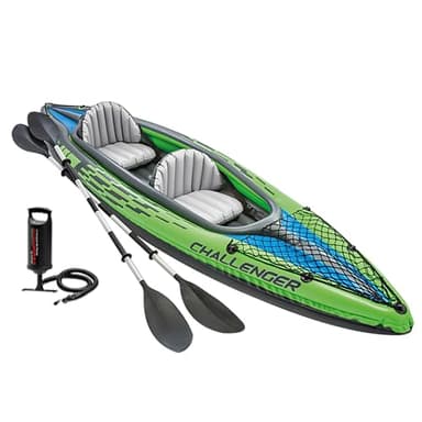 Intex Schlauchboot/aufblasbares Kajak, Grün, 351 x 76 x 38 cm